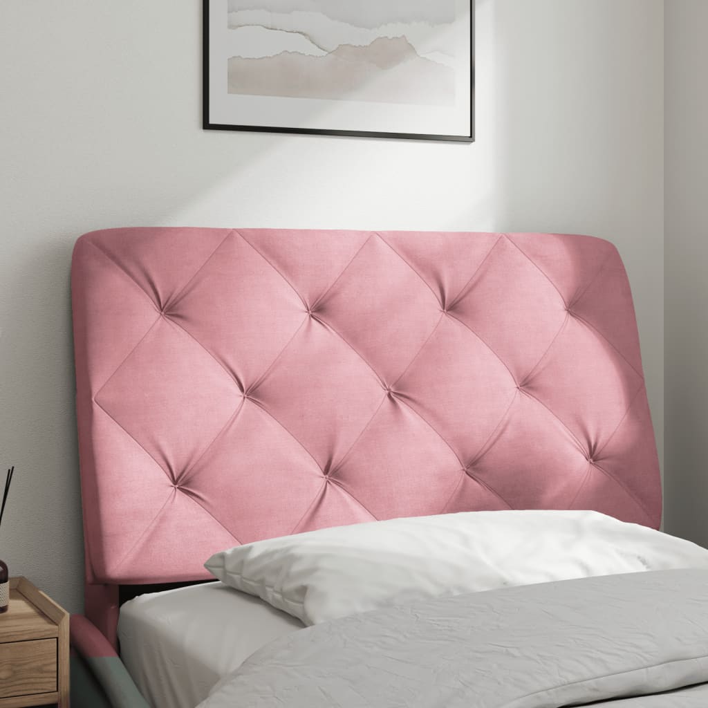 Vidaxl hoofdbordkussen 80 cm fluweel roze