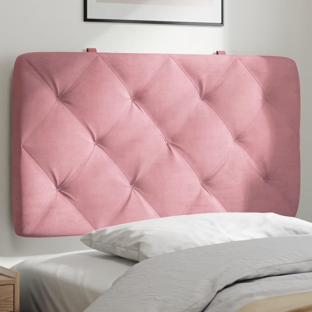 Vidaxl hoofdbordkussen 80 cm fluweel roze