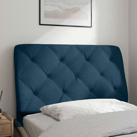 Vidaxl hoofdbordkussen 90 cm fluweel blauw