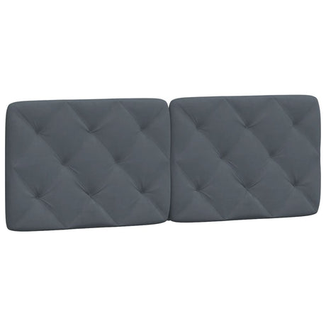 Vidaxl hoofdbordkussen 120 cm fluweel donkergrijs