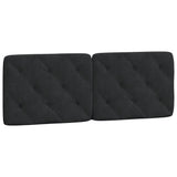 Vidaxl hoofdbordkussen 120 cm fluweel zwart
