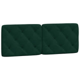 Vidaxl hoofdbordkussen 120 cm fluweel donkergroen