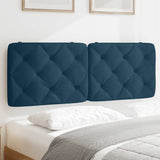 Vidaxl hoofdbordkussen 140 cm fluweel blauw
