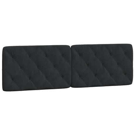 Vidaxl hoofdbordkussen 160 cm fluweel zwart