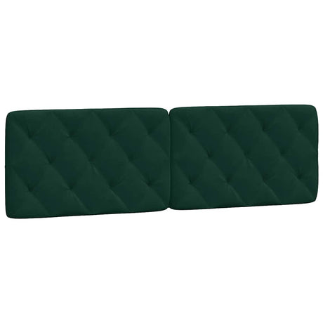 Vidaxl hoofdbordkussen 160 cm fluweel donkergroen