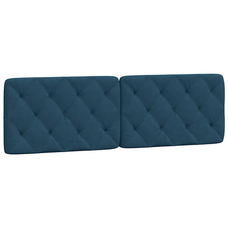 Vidaxl hoofdbordkussen 160 cm fluweel blauw