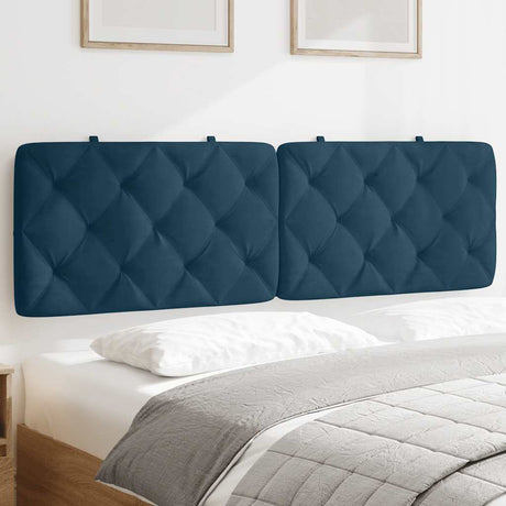 Vidaxl hoofdbordkussen 160 cm fluweel blauw