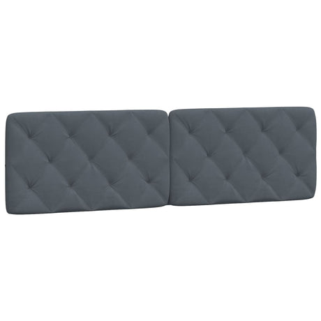 Vidaxl hoofdbordkussen 180 cm fluweel donkergrijs