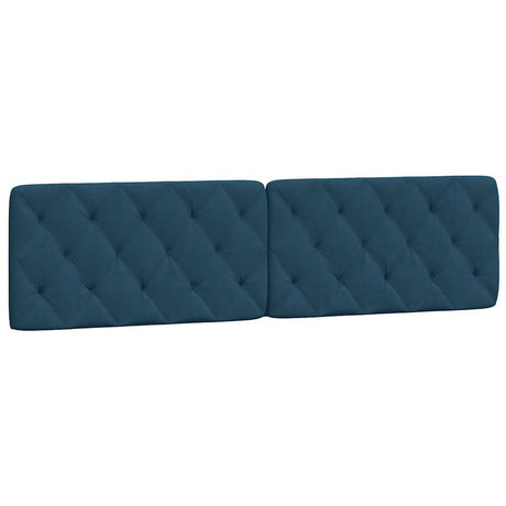 Vidaxl hoofdbordkussen 200 cm fluweel blauw