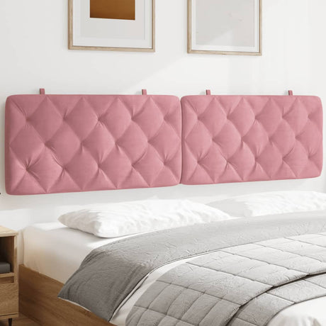 Vidaxl hoofdbordkussen 200 cm fluweel roze