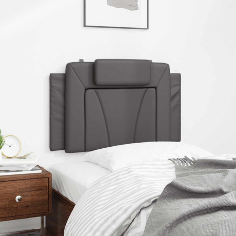Vidaxl hoofdbordkussen viana 80 cm kunstleer grijs