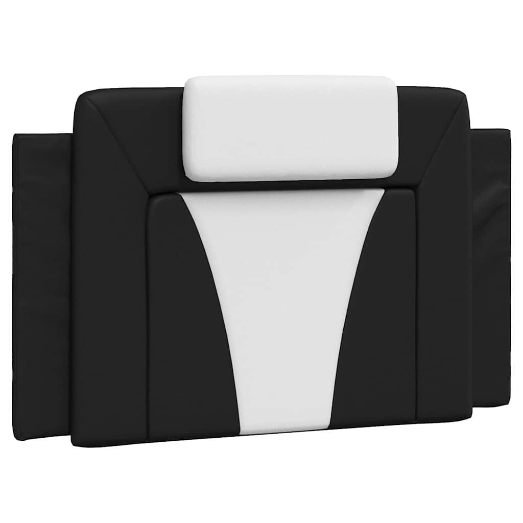 Vidaxl hoofdbordkussen viana 80 cm kunstleer zwart en wit