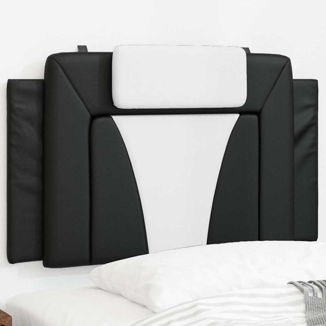 Vidaxl hoofdbordkussen viana 80 cm kunstleer zwart en wit