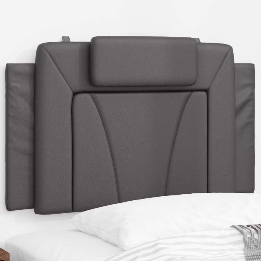 Vidaxl hoofdbordkussen viana 90 cm kunstleer grijs