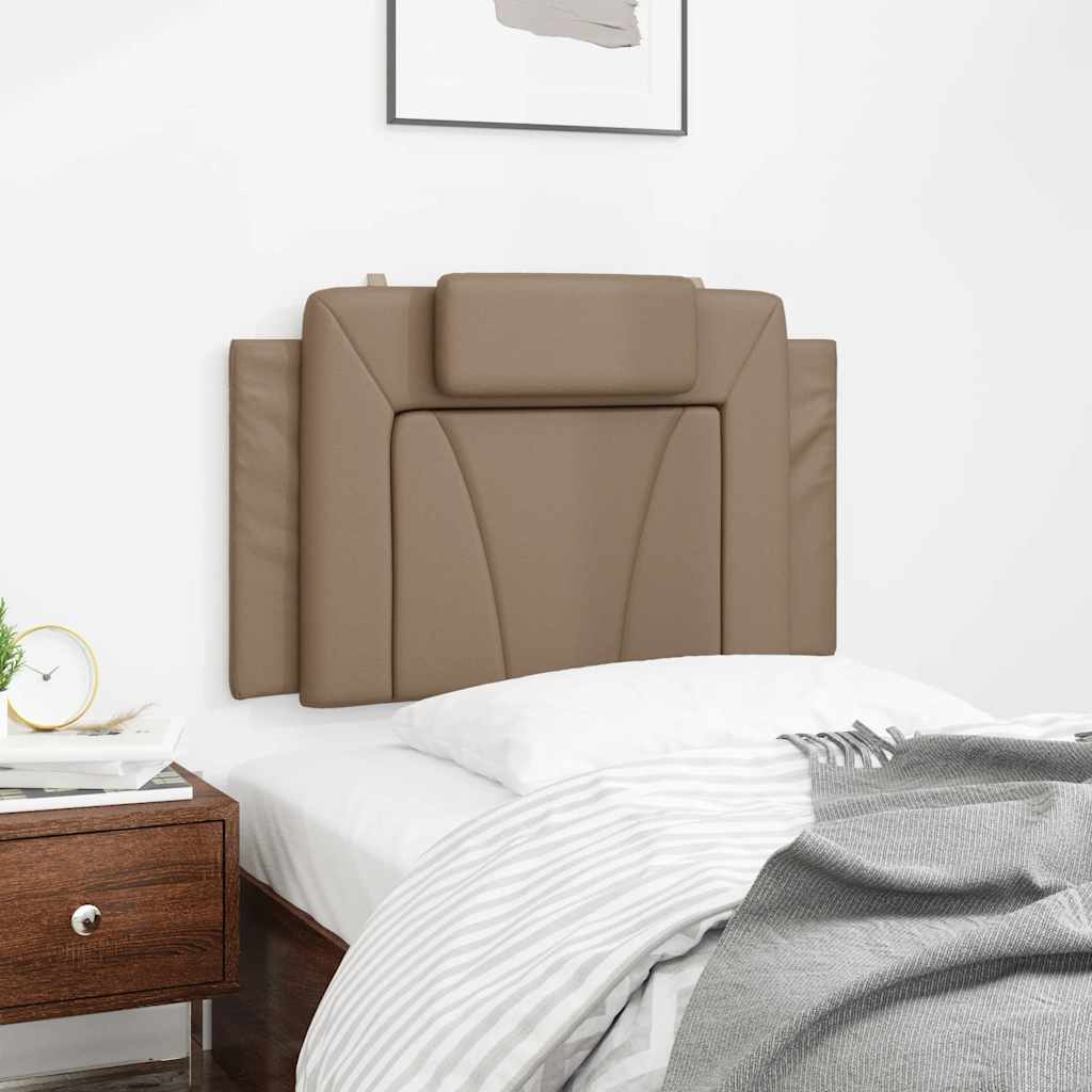 Vidaxl hoofdbordkussen viana 90 cm kunstleer cappuccinokleurig