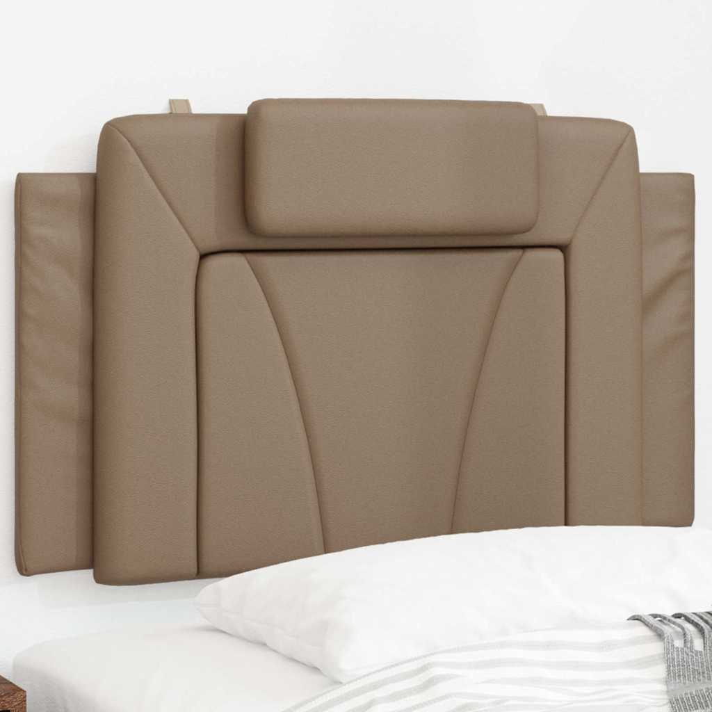 Vidaxl hoofdbordkussen viana 90 cm kunstleer cappuccinokleurig