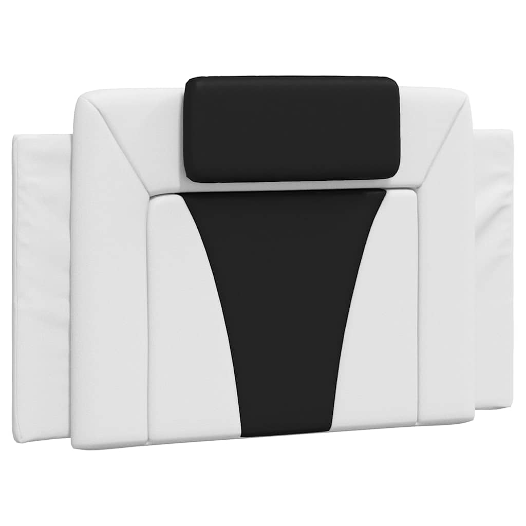 Vidaxl hoofdbordkussen viana 90 cm kunstleer wit en zwart