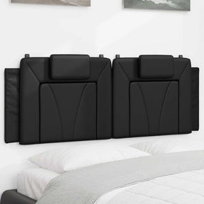 Vidaxl hoofdbordkussen viana 120 cm kunstleer zwart