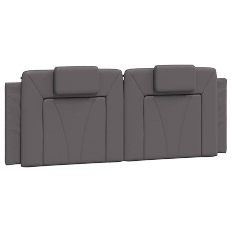 Vidaxl hoofdbordkussen viana 120 cm kunstleer grijs