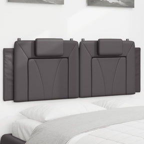 Vidaxl hoofdbordkussen viana 120 cm kunstleer grijs