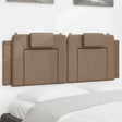 Vidaxl hoofdbordkussen viana 120 cm kunstleer cappuccinokleurig