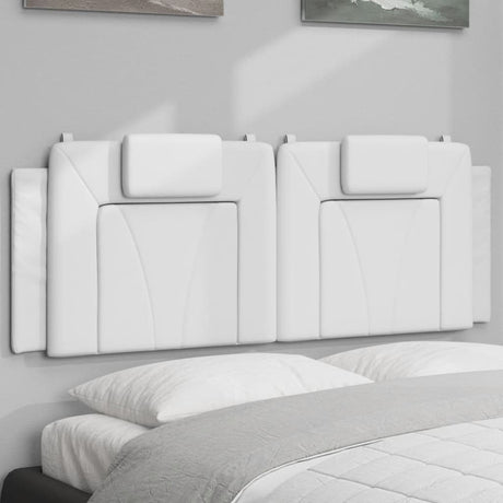 Vidaxl hoofdbordkussen viana 140 cm kunstleer wit