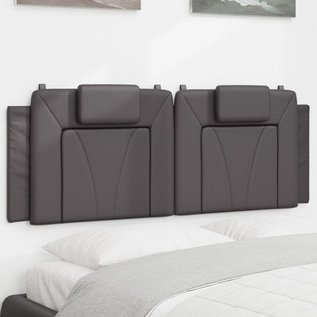 Vidaxl hoofdbordkussen viana 140 cm kunstleer grijs