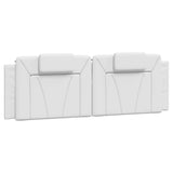 Vidaxl hoofdbordkussen viana 160 cm kunstleer wit