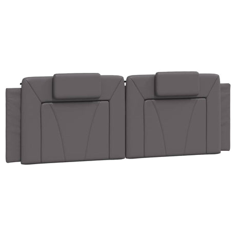 Vidaxl hoofdbordkussen viana 160 cm kunstleer grijs