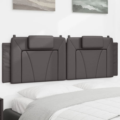 Vidaxl hoofdbordkussen viana 160 cm kunstleer grijs