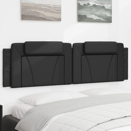 Vidaxl hoofdbordkussen viana 180 cm kunstleer zwart