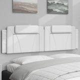 Vidaxl hoofdbordkussen viana 180 cm kunstleer wit