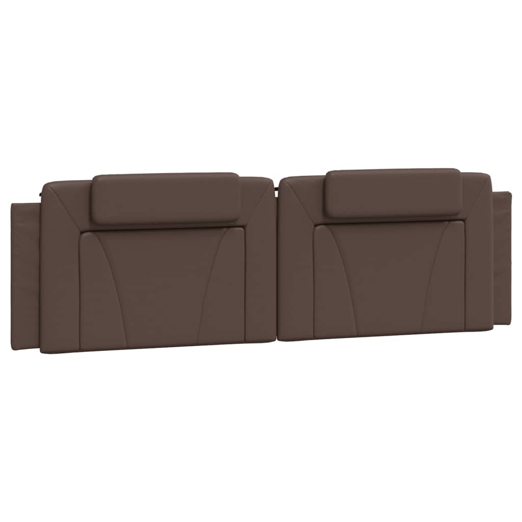 Vidaxl hoofdbordkussen viana 180 cm kunstleer bruin