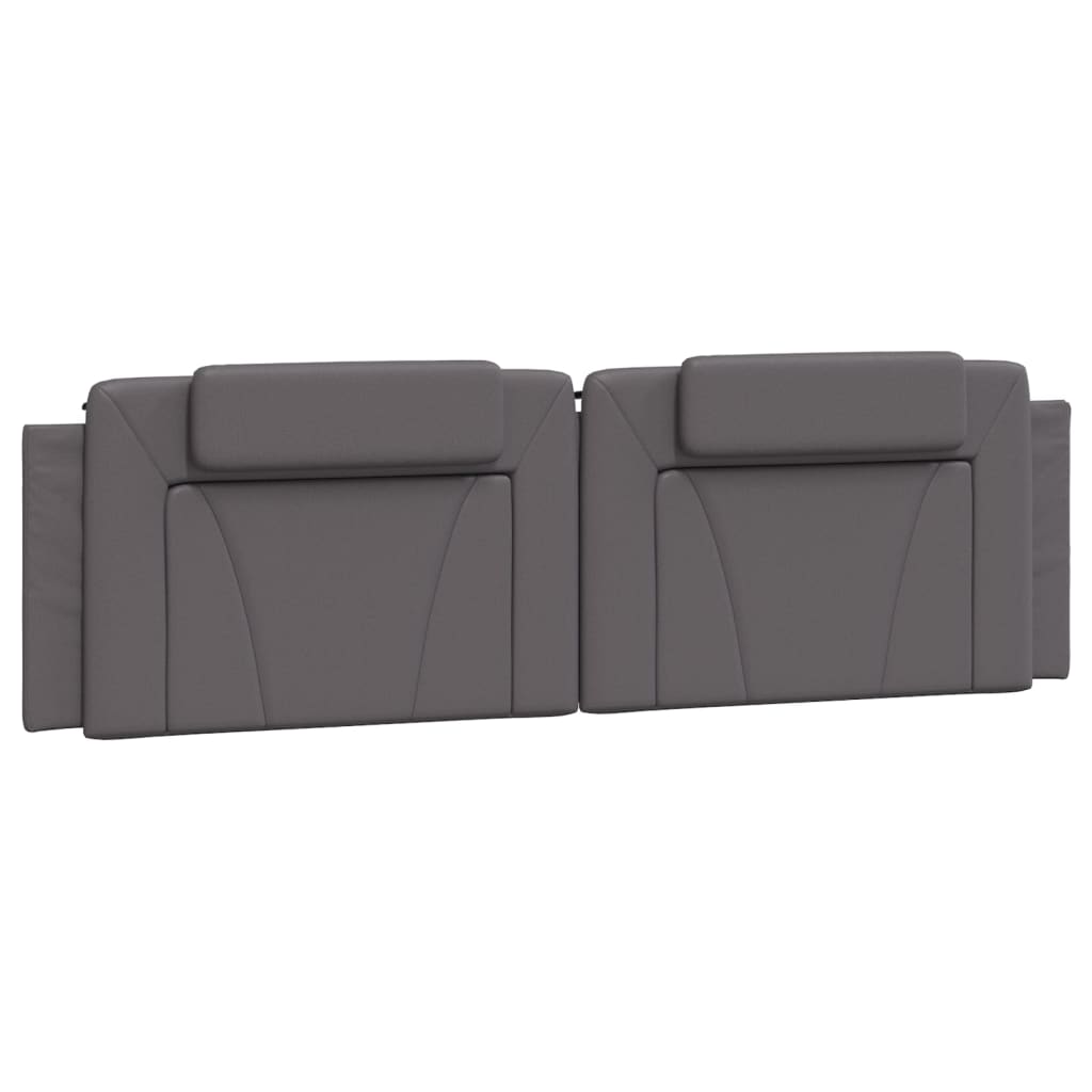 Vidaxl hoofdbordkussen viana 180 cm kunstleer grijs