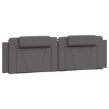 Vidaxl hoofdbordkussen viana 180 cm kunstleer grijs