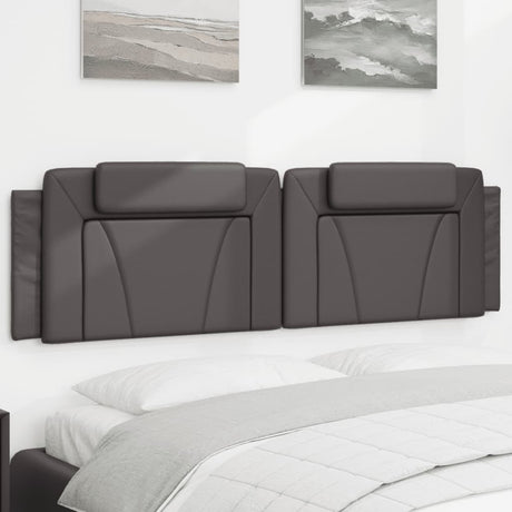 Vidaxl hoofdbordkussen viana 180 cm kunstleer grijs