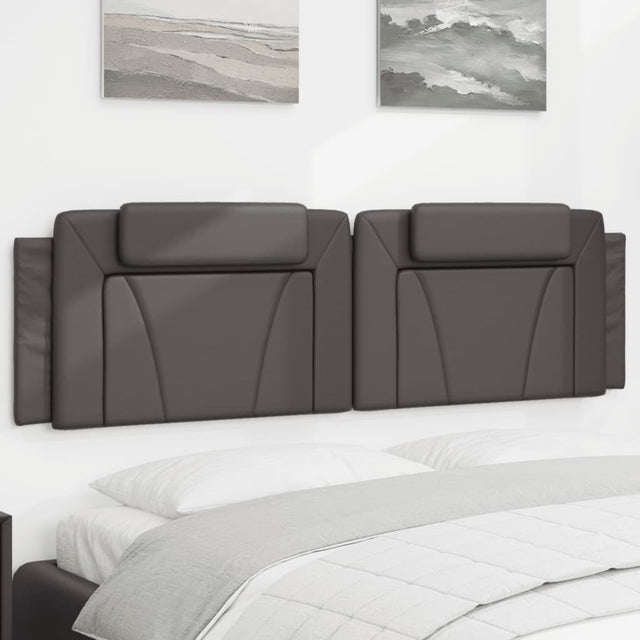 Vidaxl hoofdbordkussen viana 180 cm kunstleer grijs
