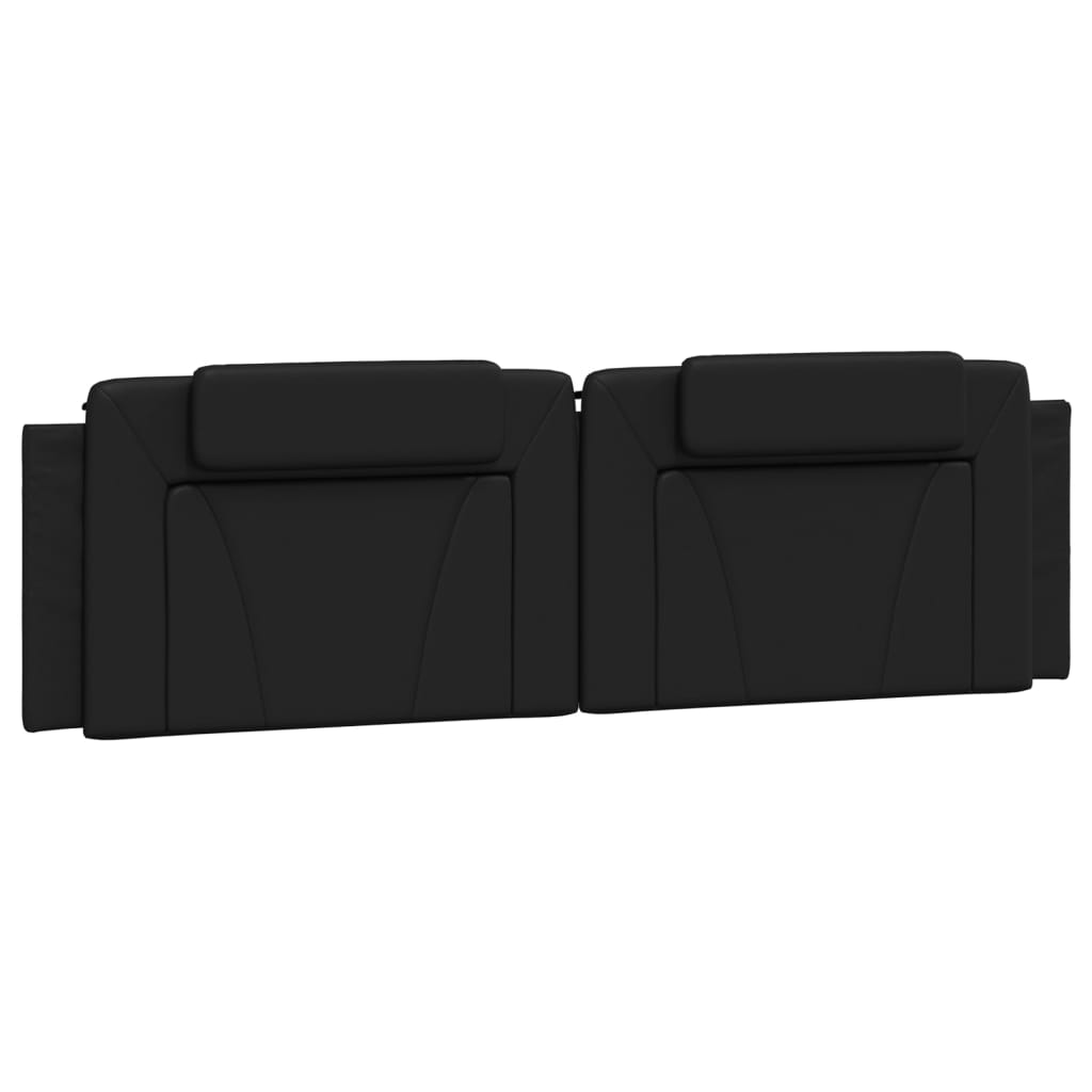 Vidaxl hoofdbordkussen viana 183 cm kunstleer zwart