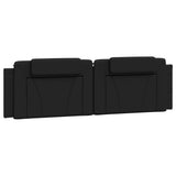 Vidaxl hoofdbordkussen viana 183 cm kunstleer zwart