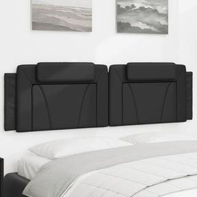 Vidaxl hoofdbordkussen viana 183 cm kunstleer zwart