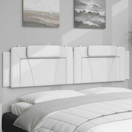 Vidaxl hoofdbordkussen viana 200 cm kunstleer wit