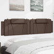 Vidaxl hoofdbordkussen viana 200 cm kunstleer bruin