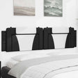Vidaxl hoofdbordkussen viana 200 cm kunstleer zwart en wit