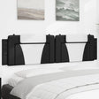Vidaxl hoofdbordkussen viana 193 cm kunstleer zwart en wit