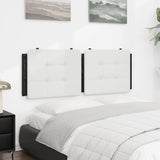 Vidaxl hoofdbordkussen zadar 137 cm kunstleer wit en zwart