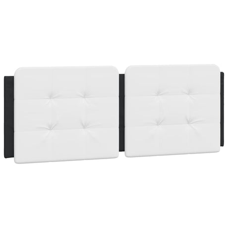 Vidaxl hoofdbordkussen zadar 140 cm kunstleer wit en zwart