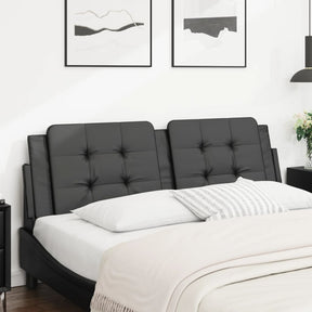 Vidaxl hoofdbordkussen zadar 160 cm kunstleer zwart