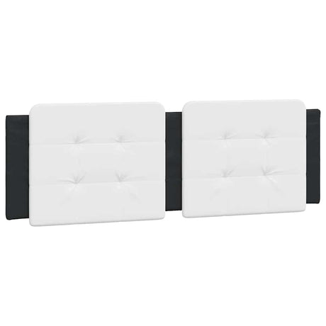 Vidaxl hoofdbordkussen zadar 160 cm kunstleer wit en zwart