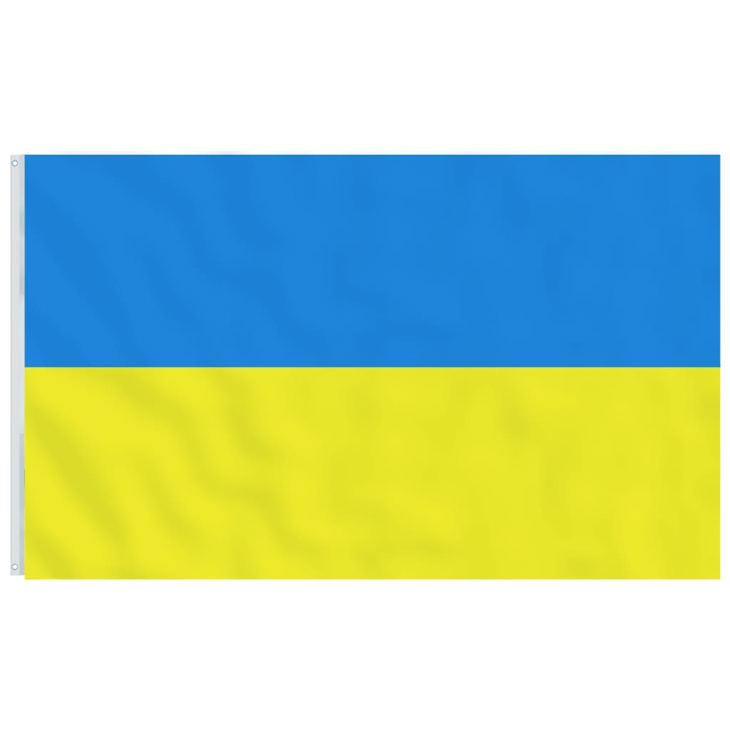 Flag vidaxl avec drapeau ukraine 5,55 m en aluminium