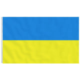 Vidaxl flag with flagpole Ukraine 5.55 m aluminum